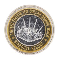 .999 Silver Stardust Resort Las Vegas, Nevada $10 Casino Limited Edition Gaming