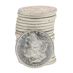 Roll of (20) 1880-S $1 Brilliant Uncirculated Morgan Silver Dollar Coins