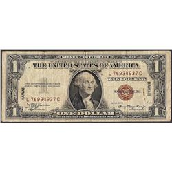 1935A $1 Hawaii WWII Emergency Silver Certificate Note