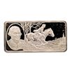 Image 1 : 500 Grain Sterling Silver Franklin Mint 100 Greatest Americans Ingot