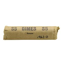 Roll of (50) 1962-D Brilliant Uncirculated Roosevelt Dimes