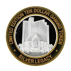 .999 Silver Silver Legacy Reno, Nevada $10 Casino Limited Edition Gaming Token