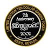 Image 2 : .999 Silver Silver Legacy Reno, Nevada $10 Casino Limited Edition Gaming Token