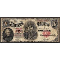 1907 $5 Woodchopper Legal Tender Note