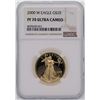 Image 1 : 2000-W $25 American Gold Eagle Coin NGC PF70 Ultra Cameo