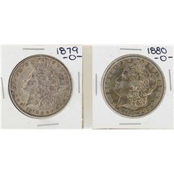 Lot of 1879-O & 1880-O $1 Morgan Silver Dollar Coins