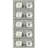 Image 1 : Lot of (5) Consecutive 1957B $1 Silver Certificate Notes