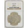 Image 1 : 1923-S $1 Peace Silver Dollar Coin NGC MS63+