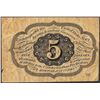 Image 2 : July 17, 1862 Five Cents First Issue Fractional Currency Note