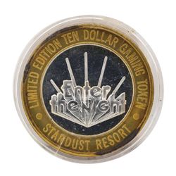 .999 Silver Stardust Resort Las Vegas, Nevada $10 Casino Limited Edition Gaming