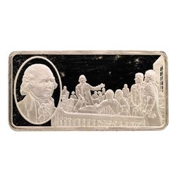 500 Grain Sterling Silver Franklin Mint 100 Greatest Americans Ingot