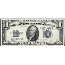 1934C $10 Silver Certificate Note