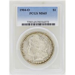 1904-O $1 Morgan Silver Dollar Coin PCGS MS65