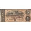 Image 1 : 1864 $5 Confederate States of America Note