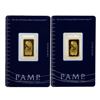 Lot of (2) Suisse 2.5 Gram Fine Gold Pamp Gold Bars
