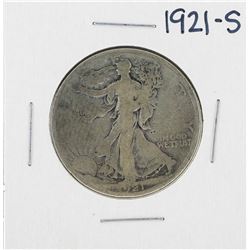 1921-S Walking Liberty Half Dollar Silver Coin