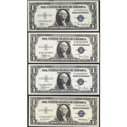 Lot of (4) 1935 $1 Silver Certificate Notes Uncirculated
