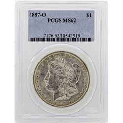 1887-O $1 Morgan Silver Dollar Coin PCGS MS62