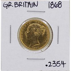 1868 Great Britain Victoria Sovereign Gold Coin
