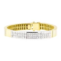 18KT Yellow and White Gold 4.00 ctw Diamond Bracelet