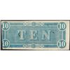 Image 2 : 1864 $10 Confederate States of America Note