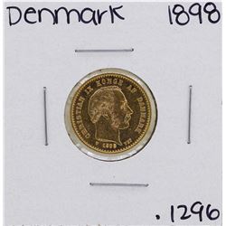 1898 Denmark Christian IX 10 Kroner Mermaid Gold Coin