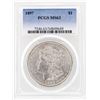 Image 1 : 1897 $1 Morgan Silver Dollar Coin PCGS MS63