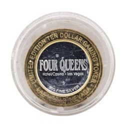.999 Silver Four Queens Casino Hotel Las Vegas $10 Limited Edition Gaming Token