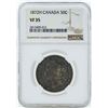 1872H Canada 50 Cents Coin NGC VF35