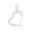 14KT White Gold 1.00 ctw Diamond Heart Pendant