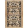 Uncut Sheet of 1853 $5 Canal Bank Obsolete Notes