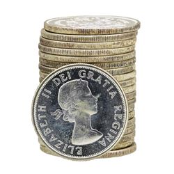 Roll of (20) 1963 Brilliant Uncirculated Canadian Half Dollars