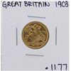 1903 Great Britain 1/2 Sovereign Gold Coin