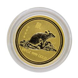 1996 $15 Australia Lunar Year of the Rat 1/10 oz. Gold Coin