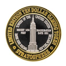 .999 Silver Stratosphere Las Vegas, NV $10 Casino Limited Edition Gaming Token