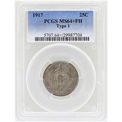 1917 Standing Liberty Quarter Coin Type 1 PCGS MS64+FH
