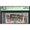 Image 1 : 1865 $3 City Bank of New Haven Obsolete Note PCGS Gem New 66PPQ