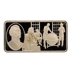 500 Grain Sterling Silver Franklin Mint 100 Greatest Americans Ingot