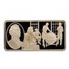 Image 1 : 500 Grain Sterling Silver Franklin Mint 100 Greatest Americans Ingot