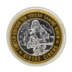 .999 Silver Circus Circus Hotel & Casino $10 Limited Edition Casino Gaming Token