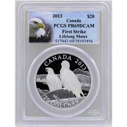 2013 $20 Canada Lifelong Mates Silver Coin PCGS PR69DCAM