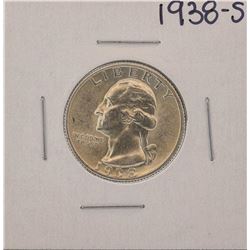 1938-S Washington Silver Quarter Coin