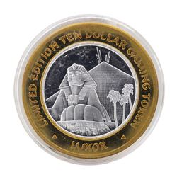 .999 Silver Luxor Las Vegas, Nevada $10 Casino Limited Edition Gaming Token