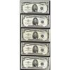 Image 1 : Lot of (5) 1953 $5 Silver Certificate Notes