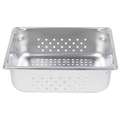 Qty 6 Vollrath 30243  Perforated Steam Table / Hotel Pan - 1/2 Size, 4  Deep