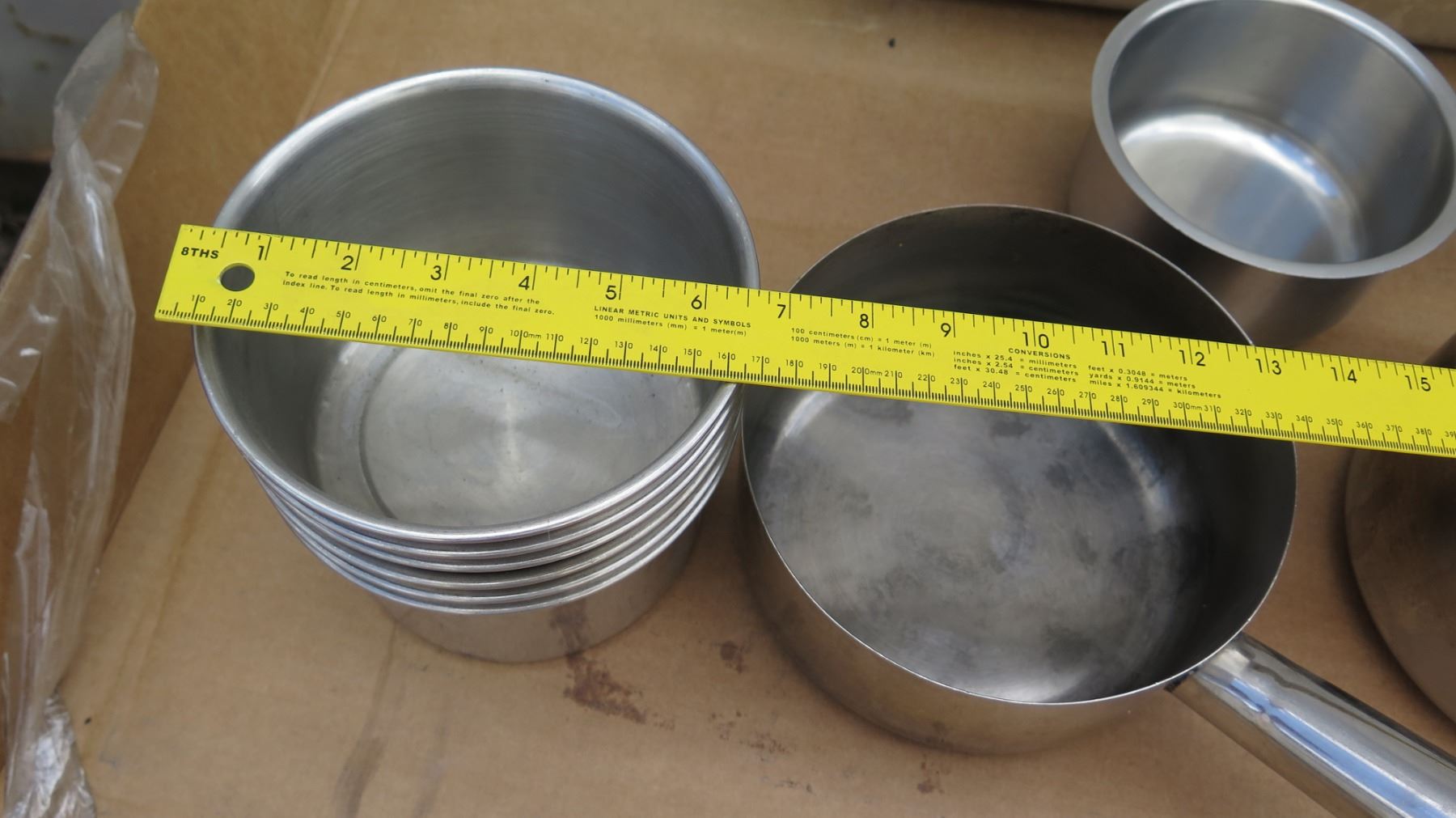 Qty 6 Stainless Steel 6