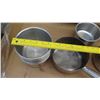 Image 2 : Qty 6 Stainless Steel 6" Inserts, Qty 4 Sauce Pots, Qty 1 Full Size 4" Hotel Pan