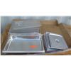 Image 1 : Approx 5 2" Full Size Hotel Pans, Qty Approx 4 1/2 Size Hotel Pan Covers, Qty Aprrox 5 Plastic Hotel