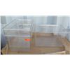 Image 1 : Qty 3 Cambro 182615CW135 Clear Storage Boxes, 18" x 26" x 15"