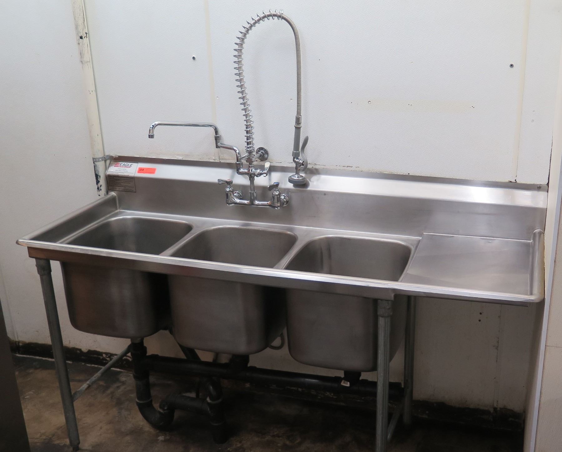 Eagle Stainless Steel Three Basin Sink Mililani Pick Up